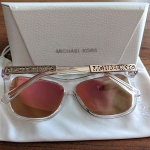 Michael Kors Rose-Gold Mirror Sunglasses